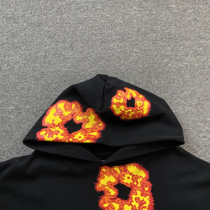 DENIM TEARS X OFFSET WREATH HOODIE BLACK