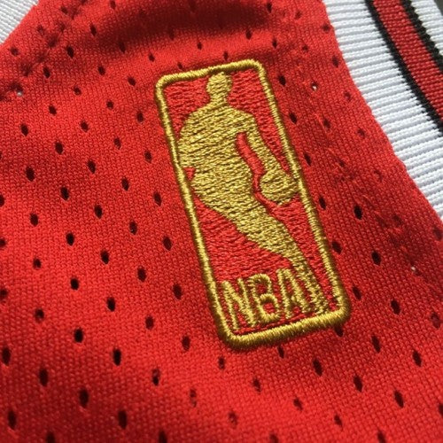 Men's Chicago Bulls Michael Jordan #23 Throwback Red Hardwood Classics Player Jersey