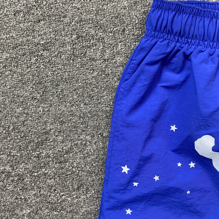 SP5DER OG WEB DOUBLE LAYER SHORT BLUE