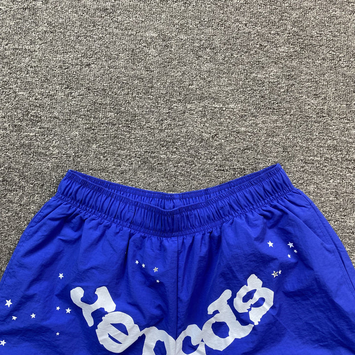 SP5DER OG WEB DOUBLE LAYER SHORT BLUE