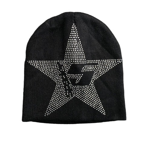 SP5DER STAR RHINESTONE SKULLY BLACK