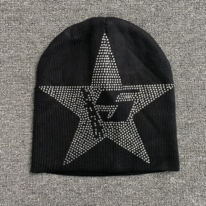 SP5DER STAR RHINESTONE SKULLY BLACK