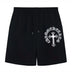 CHROME HEARTS PAINT DRIP SHORTS BLACK
