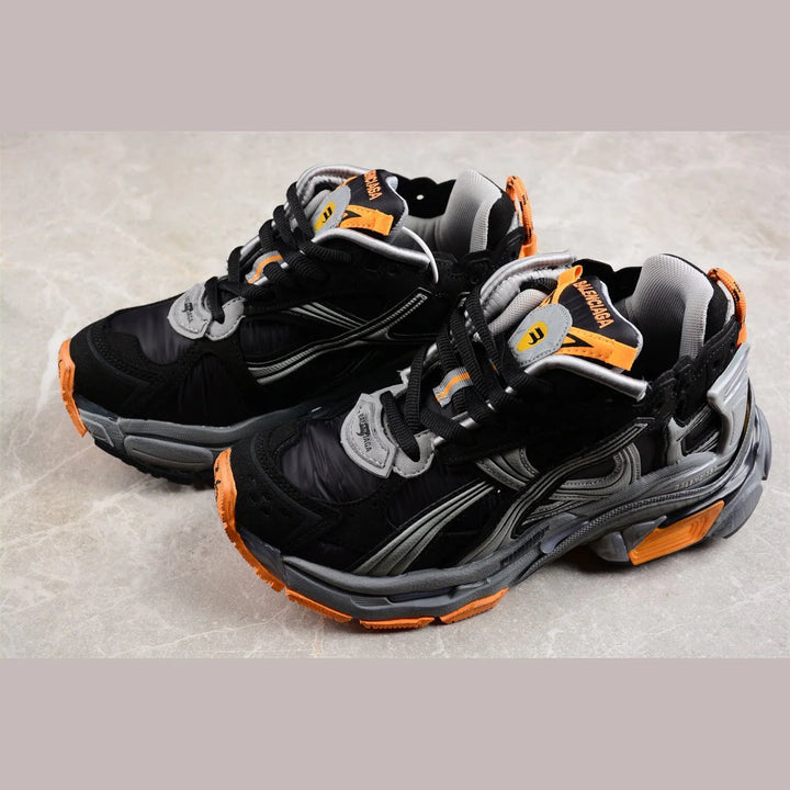 BALENCIAGA RUNNER X BLACK GREY ORANGE