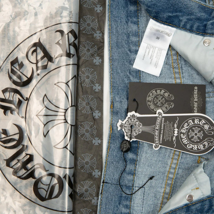 CHROME HEARTS X LEVI'S CROSS PATCH JEANS