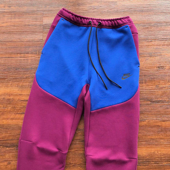 NIKE TECH FLEECE PANTS X SANGRIA/GAME ROYAL