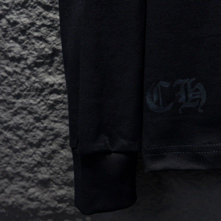 CHROME HEARTS YELLOW COLLAR LONGSLEEVE BLACK