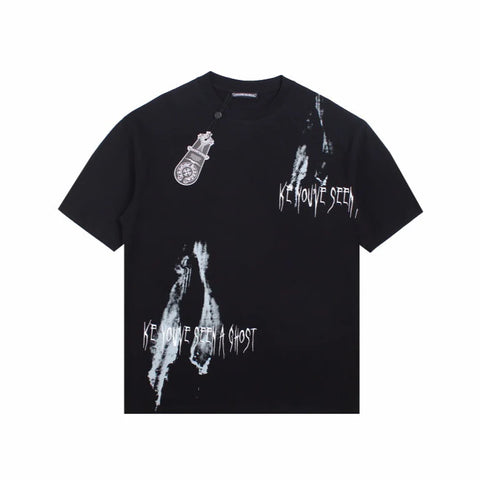 CHROME HEARTS X KIDS SEE GHOSTS T-SHIRT BLACK