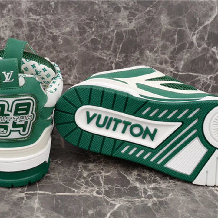 LOUIS VUITTON LV SKATE SNEAKER GREEN WHITE