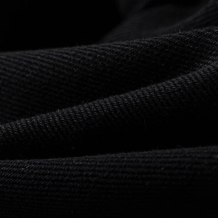 CHROME HEARTS BLUE CROSS PATCH JEANS BLACK