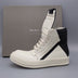 RICK OWENS GEOBASKET MILK BLACK