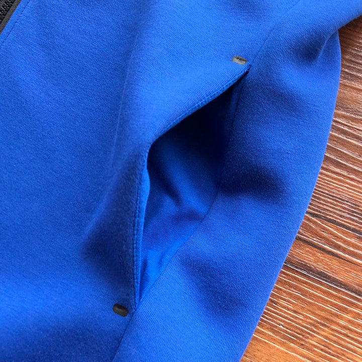 NIKE TECH FLEECE HOODIE X SANGRIA/GAME ROYAL
