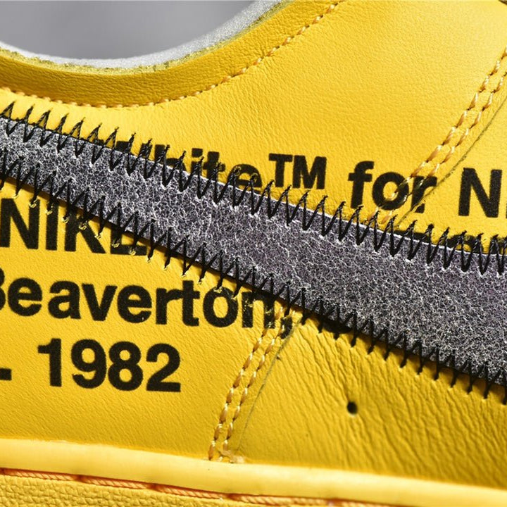 NIKE AIR FORCE 1 X OFF-WHITE ICA UNIVERSITY GOLD