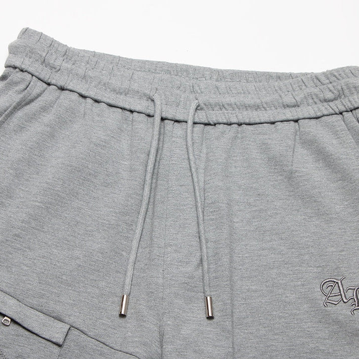 CHROME HEARTS HORSE SHOE LOGO SHORTS GREY