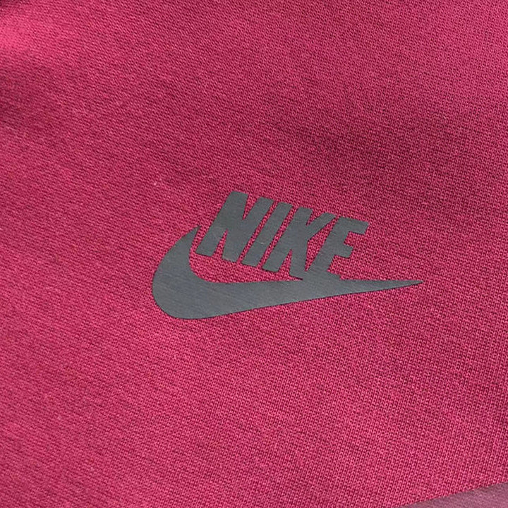 NIKE TECH FLEECE HOODIE X BURGUNDY
