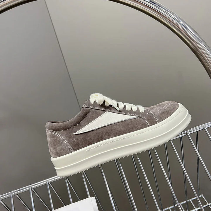 Rick Owens Low-Top Sneakers - Grey Suede