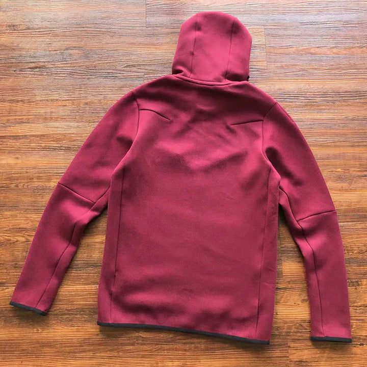 NIKE TECH FLEECE HOODIE X BURGUNDY