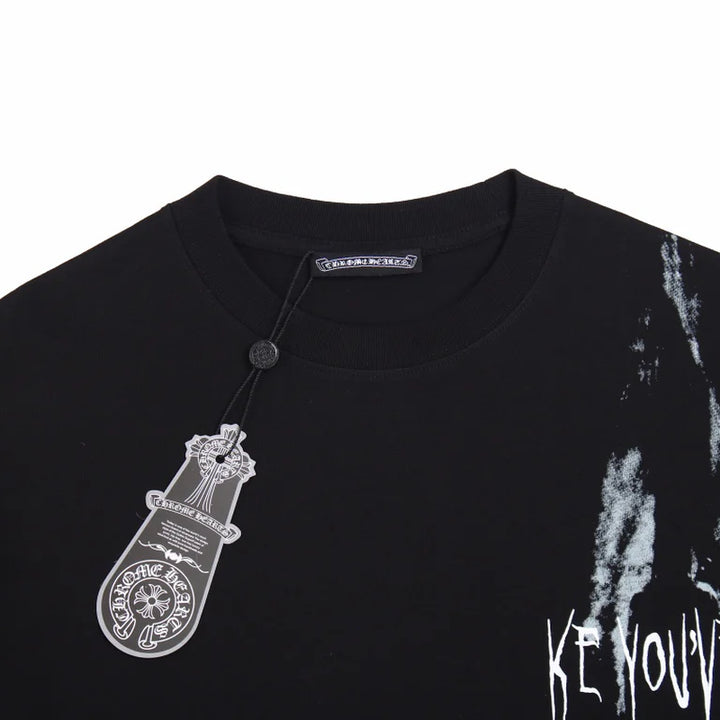 CHROME HEARTS X KIDS SEE GHOSTS T-SHIRT BLACK