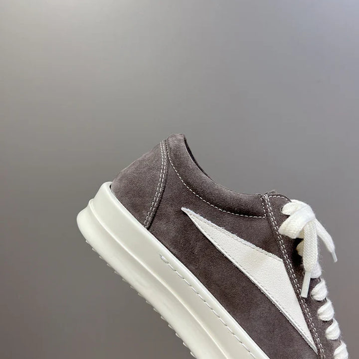 Rick Owens Low-Top Sneakers - Grey Suede