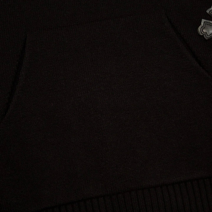 CHROME HEARTS BLACK CROSS PATCH HOODIE BLACK