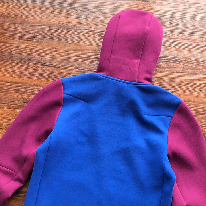 NIKE TECH FLEECE HOODIE X SANGRIA/GAME ROYAL