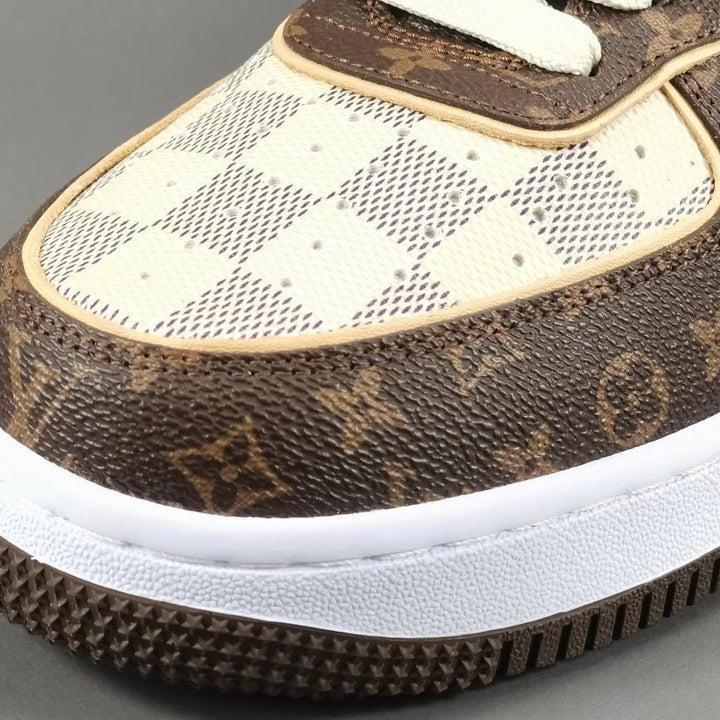 NIKE AIR FORCE 1 X LOUIS VUITTON BROWN