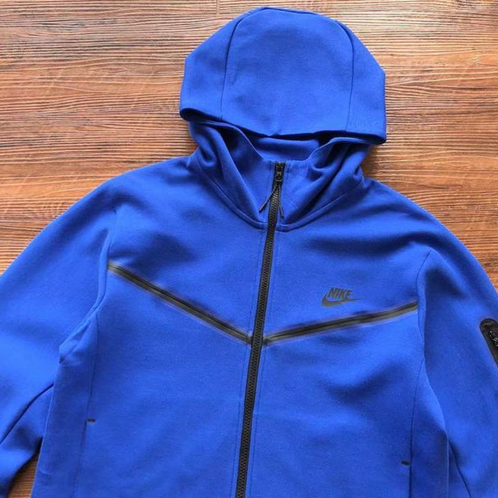 NIKE TECH FLEECE HOODIE X BLUE