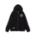 CHROME HEARTS ASYMMETRICAL ZIP HOODIE BLACK