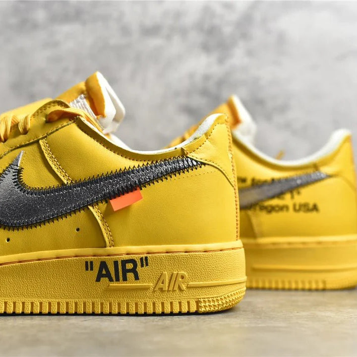 NIKE AIR FORCE 1 X OFF-WHITE ICA UNIVERSITY GOLD