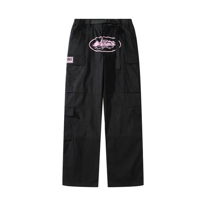 CORTEIZ GUERILLAZ CARGO PANTS RED/BLACK