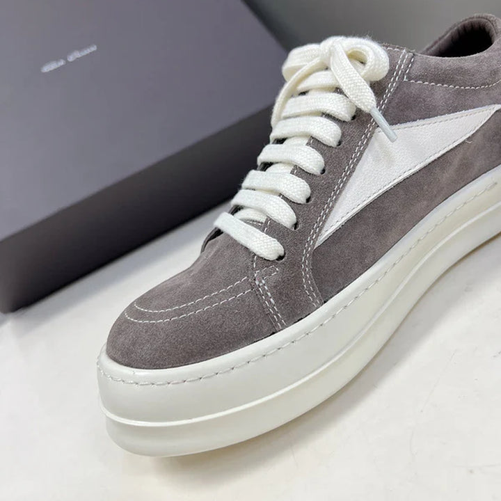 Rick Owens Low-Top Sneakers - Grey Suede