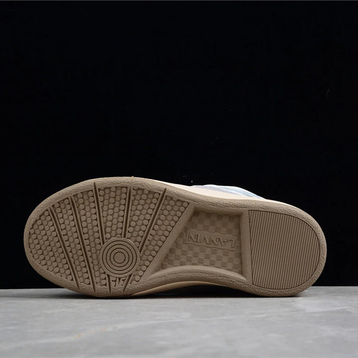 White and Grey Sneakers