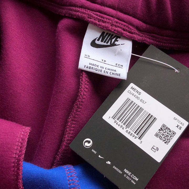 NIKE TECH FLEECE PANTS X SANGRIA/GAME ROYAL