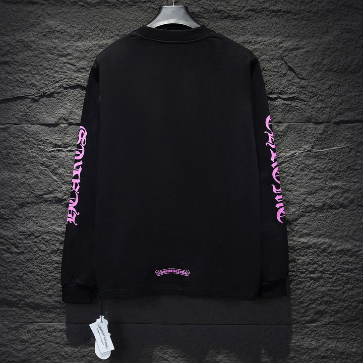 CHROME HEARTS PURPLE COLLAR LONGSLEEVE BLACK